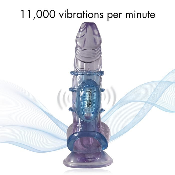 DOCTOR LOVE ZINGER VIBRATING COCK CAGE BLUE - Image 6