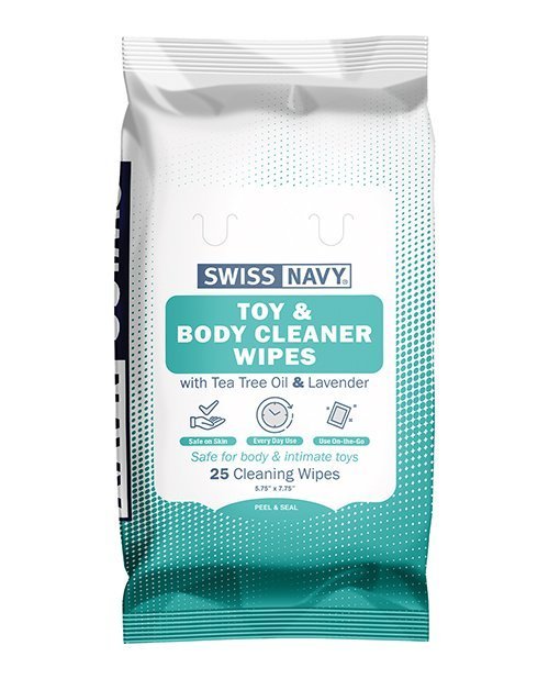 Swiss Navy Toy & Body Wipes 6Ct Display - Image 2