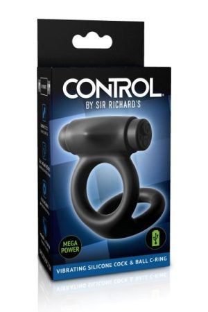 SIR RICHARD'S CONTROL SILICONE COCK& BALL VIBRATING C RING