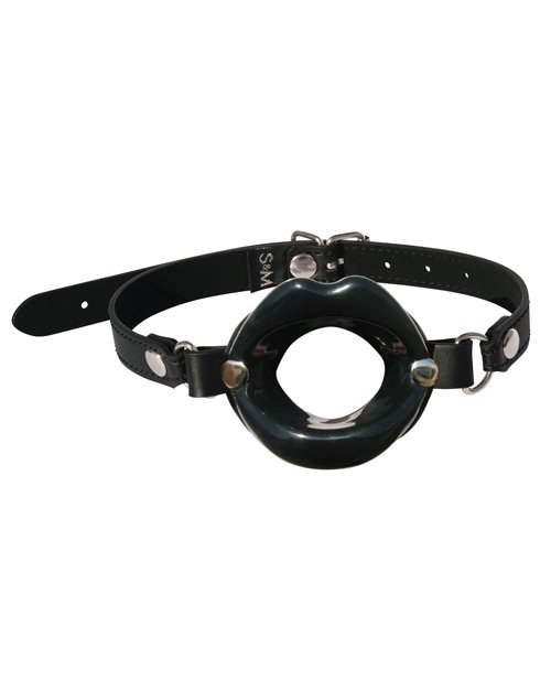 Sex and Mischief Silicone Lips Black Mouth Gag - Image 2