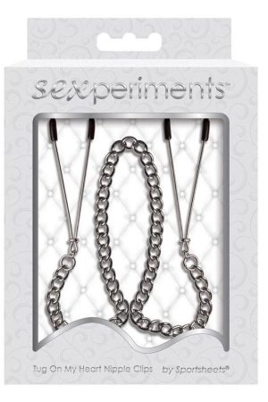 SEX & MISCHIEF TUG ON MY HEART NIPPLE CLIPS