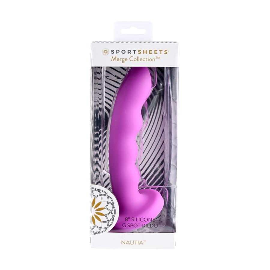 Nautia 8In Silicone Dildo Purple - Image 4
