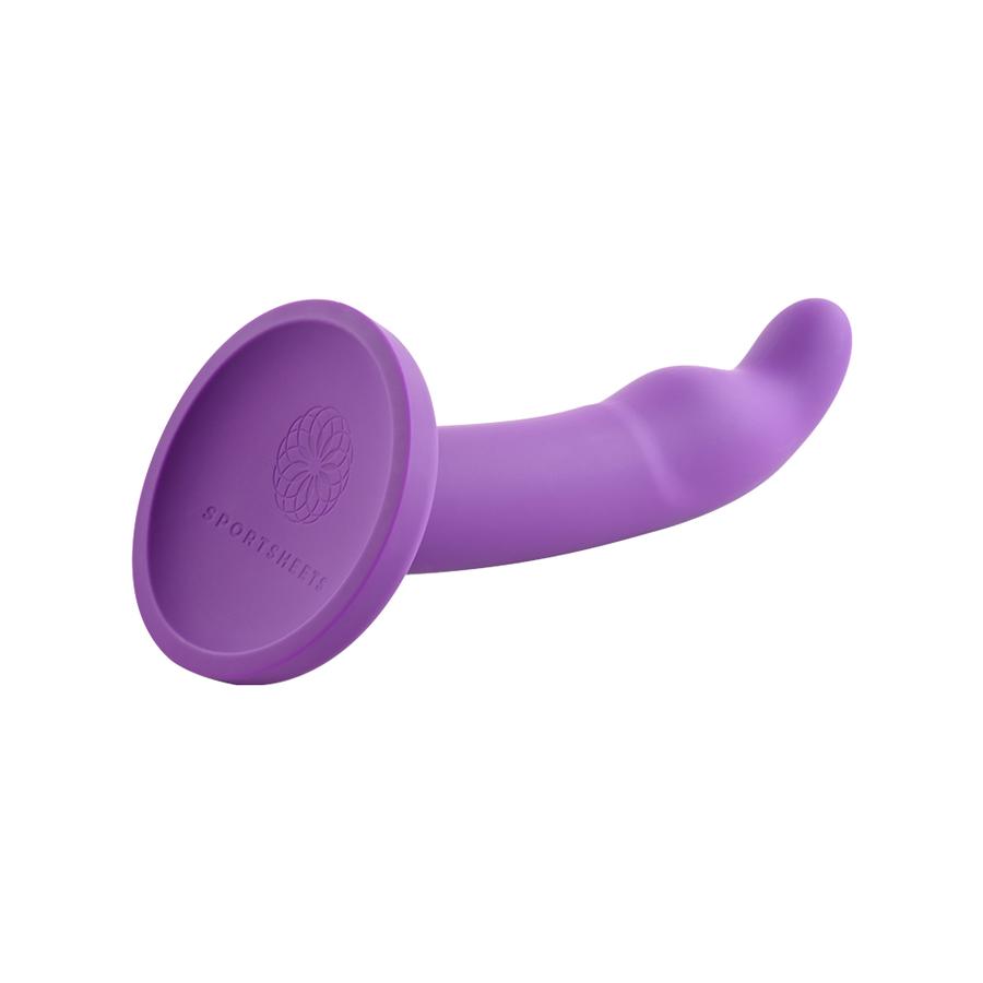 Astil 8In Silicone Dildo Dark Purple