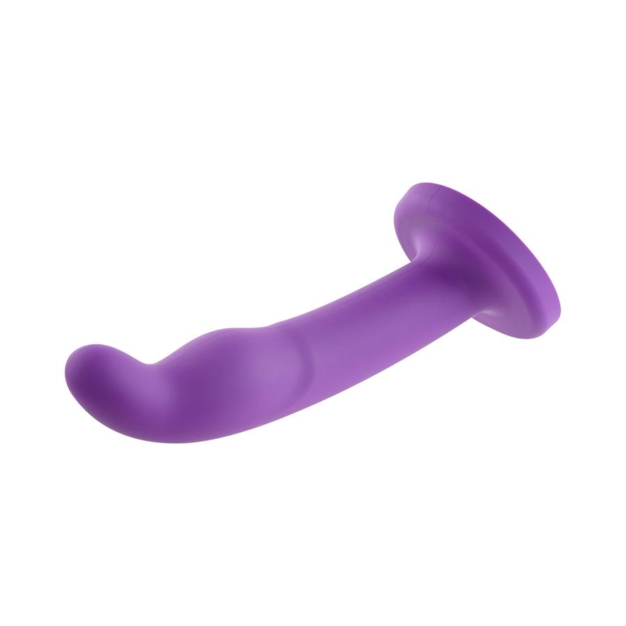 Astil 8In Silicone Dildo Dark Purple - Image 2