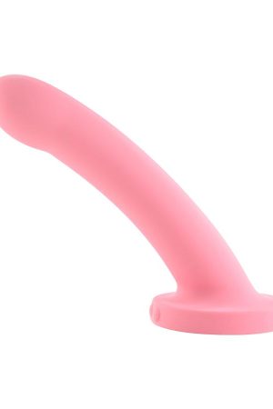 Daze 7In Vibrating Silicone Dildo Pink
