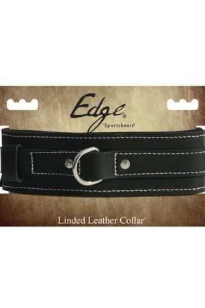 EDGE LINED LEATHER COLLAR