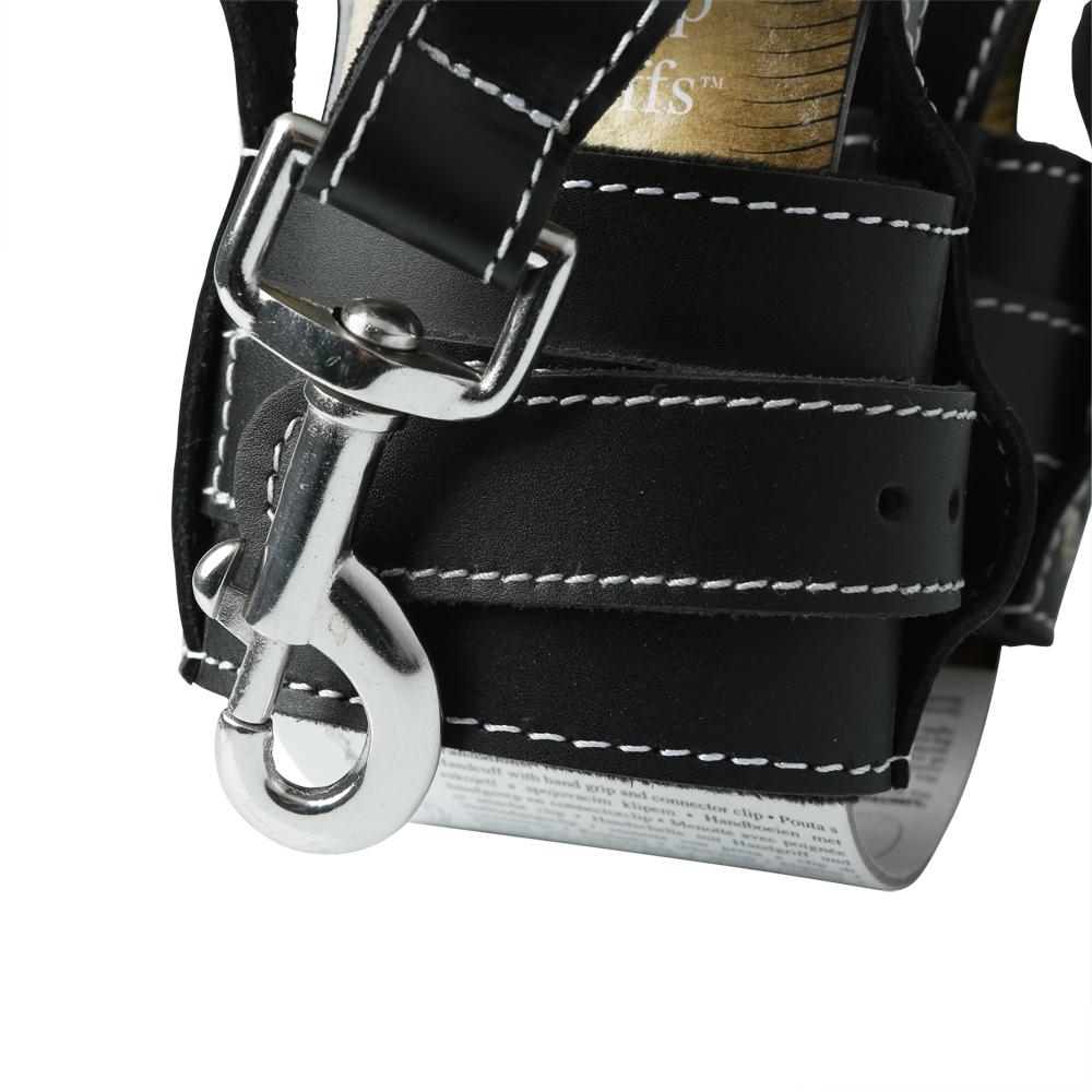 EDGE LEATHER HAND GRIP WRIST CUFFS - Image 5