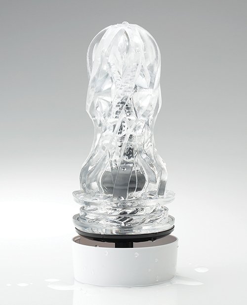 Tenga Aero Dial-operated Suction Control Masturbator - Silver Ring - Image 2