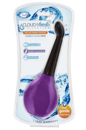 CLOUD 9 FRESH + DELUXE ANAL SOFT TIP ENEMA DOUCHE 11.8 OZ W/ EZ SQUEEZE BULB