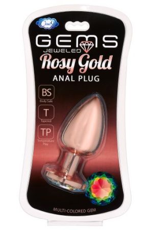 Gems Rosy Gold Anal Plug Large