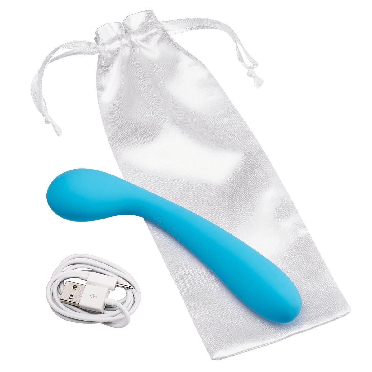 Cloud 9 Health & Wellness Rechargeable G-Spot Slim 7In Dual Motors Aqua Blue - Image 8