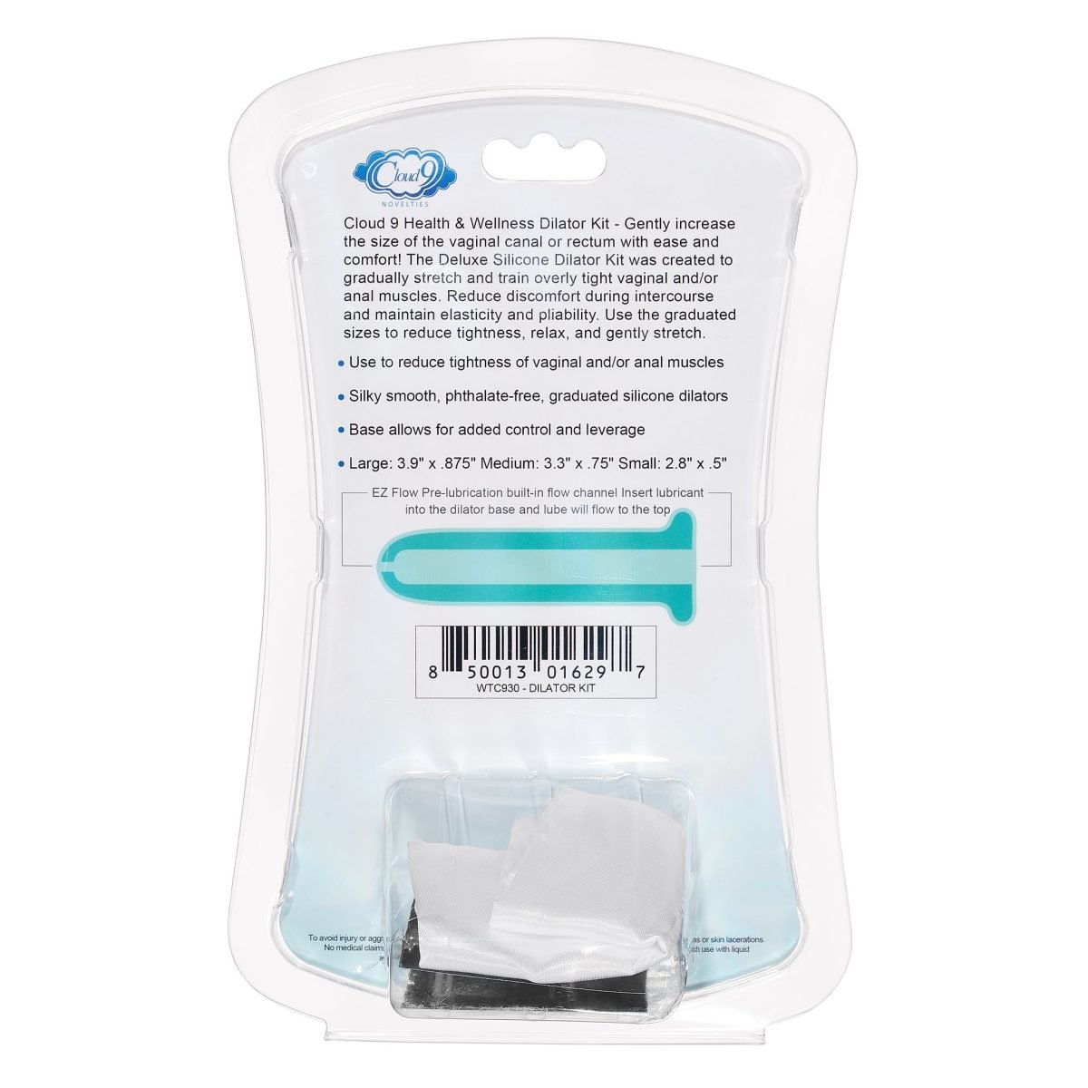 Cloud 9 Health & Wellness Silicone Dilator Kit (For Vaginal Or Anal Use) - Image 4