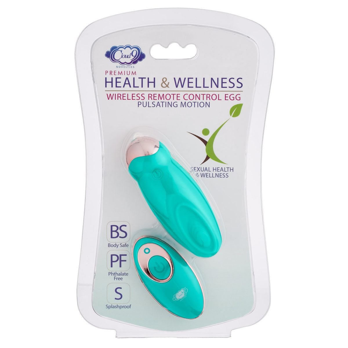 Cloud 9 Health & Wellness Wireless Remote Control Egg W/ Pulsating Motion Teal - Image 5