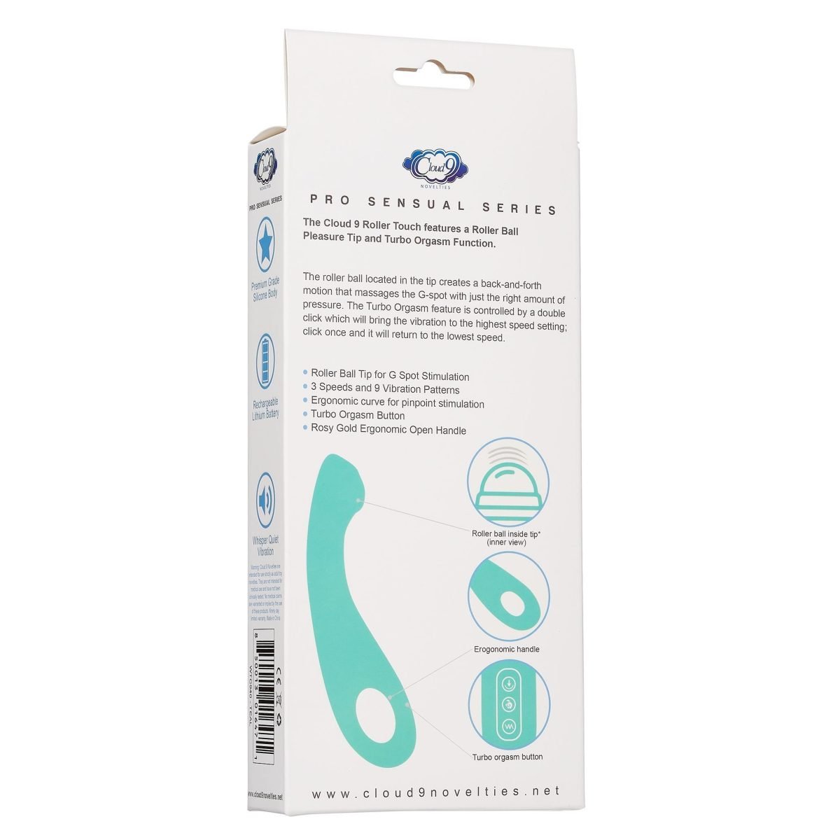 Cloud 9 Pro Sensual Roller Ball G Turbo Teal - Image 2