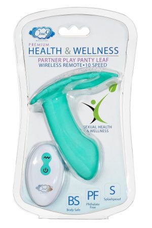 Cloud 9 Health & Wellness Wireless Remote Control Panty Leaf Vibe - Teal