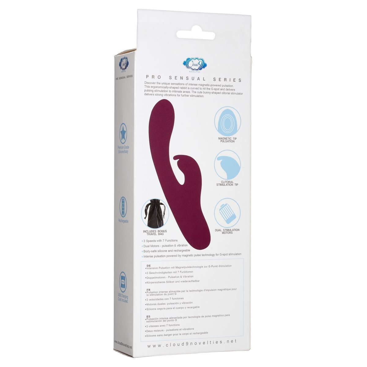 Cloud 9 Pro Sensual Series Pulse Touch Rabbit G Plum - Image 2