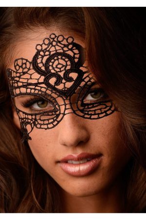 The Enchanted Black Lace Mask