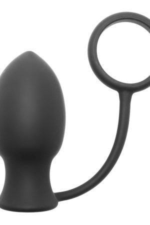 Bomber Vibrating Silicone Anal Plug with Cock Ring