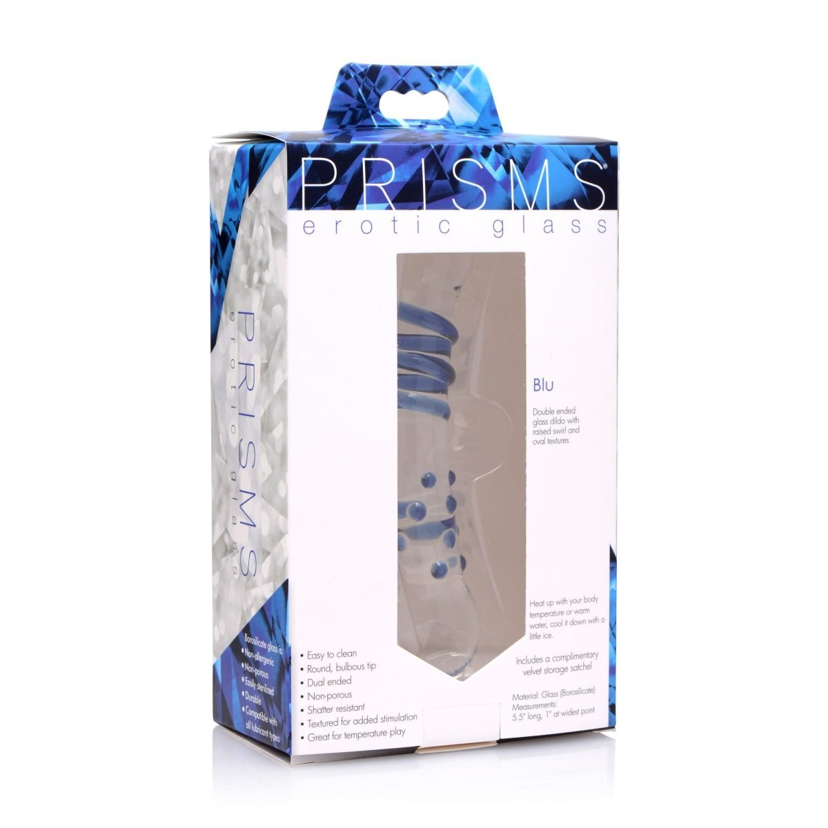 Blu Dual Ended Glass Dildo - Image 3