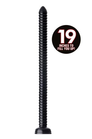 Hosed 19 Inch Ribbed Anal Snake