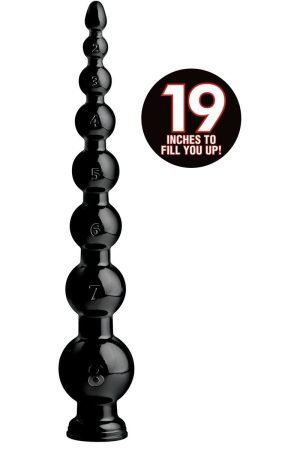 Hosed 19 Inch Graduated Bead Anal Snake