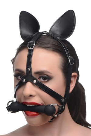 Dark Horse Pony Head Harness with Silicone Bit
