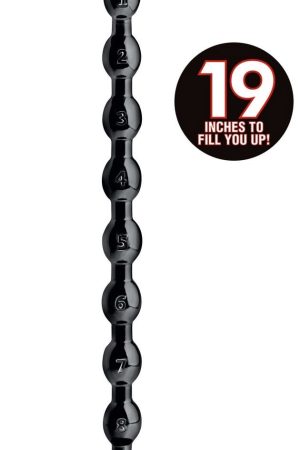 Hosed Beaded 19 Inch Anal Snake