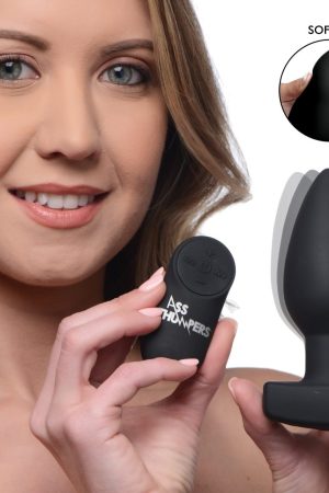 The Taper 10X Smooth Silicone Remote Control Vibrating Butt Plug
