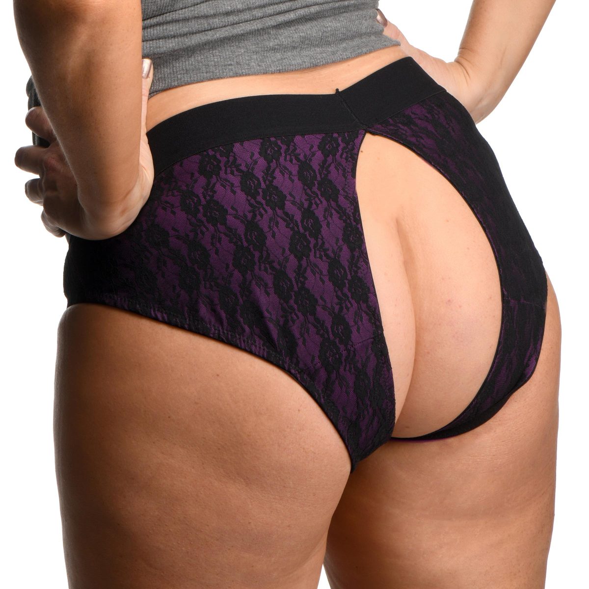 Lace Envy Crotchless Panty Harness - L-XL - Image 4
