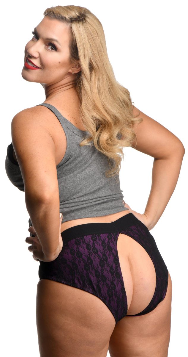 Lace Envy Crotchless Panty Harness - L-XL - Image 2