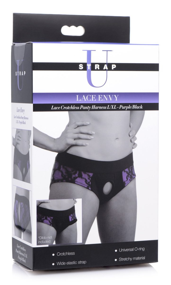 Lace Envy Crotchless Panty Harness - L-XL - Image 7