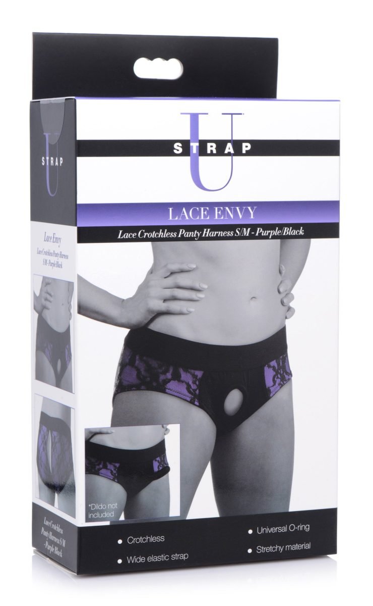 Lace Envy Crotchless Panty Harness - S-M - Image 6