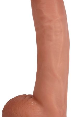 Jock Light Bareskin Vibrating Dildo with Balls - 10 Inch