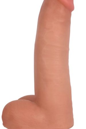 Jock Light Bareskin Vibrating Dildo with Balls - 8 Inch