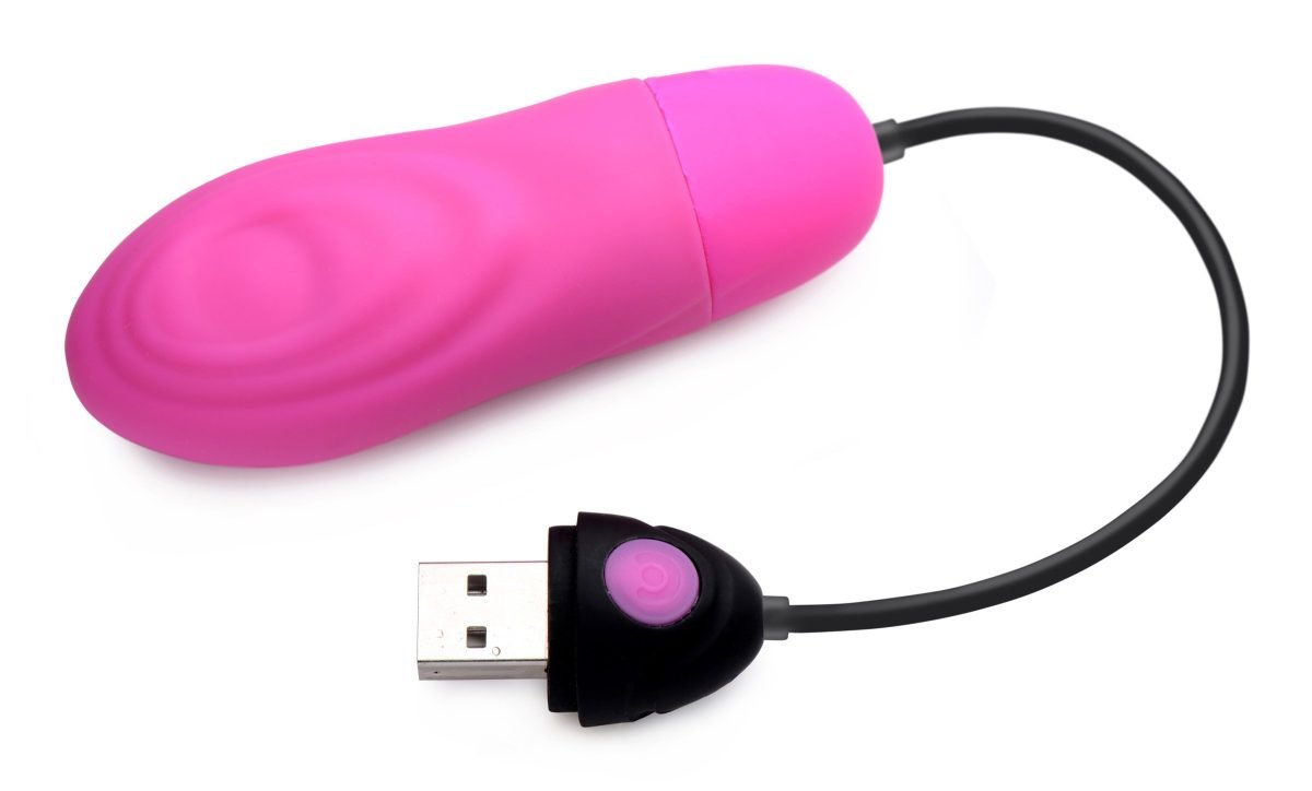 7X Pulsing Rechargeable Silicone Vibrator - Pink - Image 3