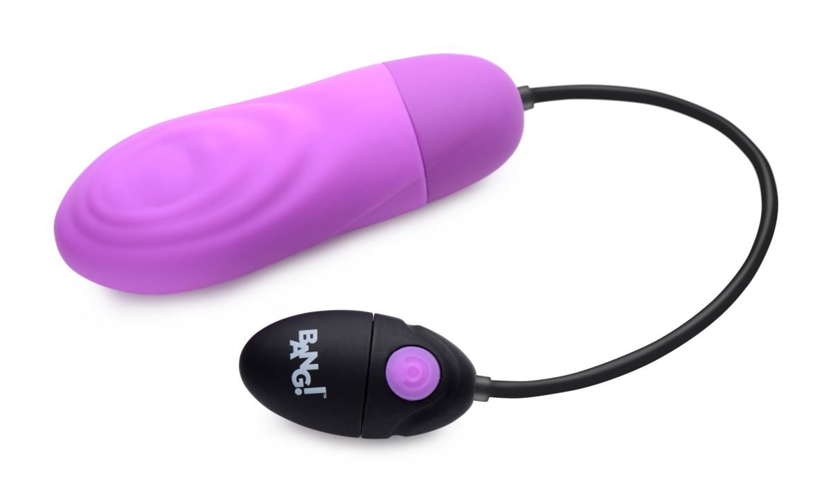7X Pulsing Rechargeable Silicone Vibrator - Purple - Image 2
