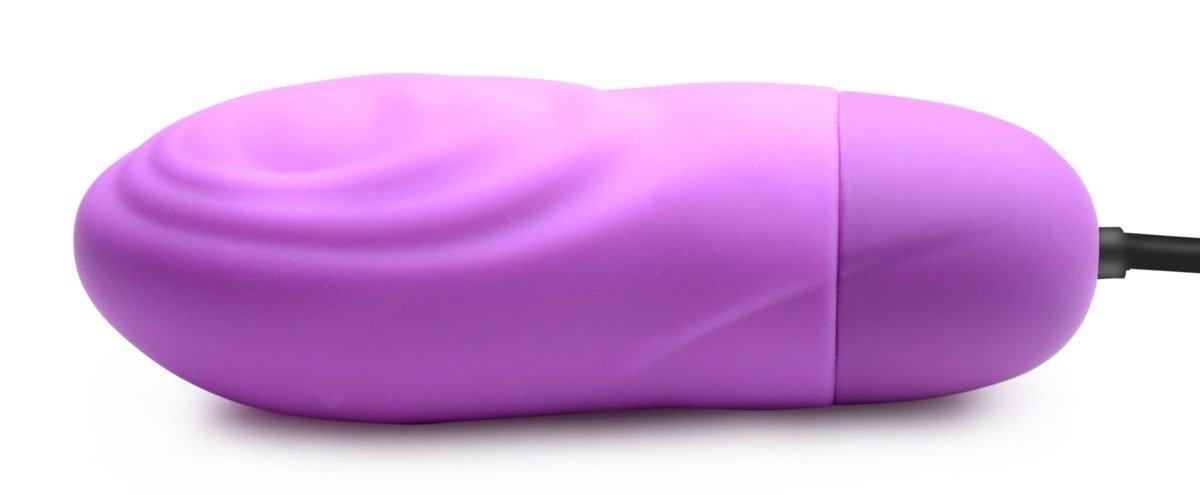 7X Pulsing Rechargeable Silicone Vibrator - Purple - Image 4