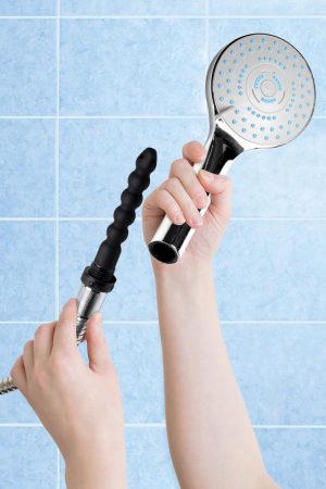 Shower Head with Silicone Enema Nozzle