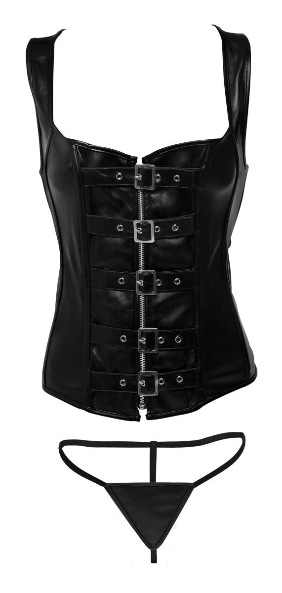 Lace-up Corset and Thong - Large - Image 4