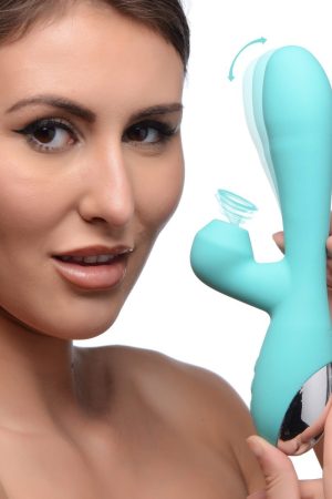 Shegasm 5 Star 7X Suction Come-Hither Silicone Rabbit - Teal
