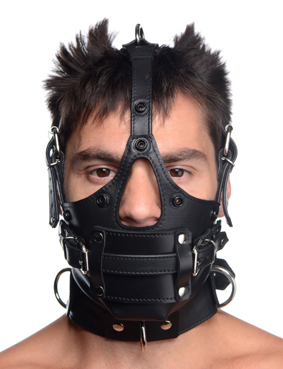 Leather Head Harness with Removeable Gag - Image 8