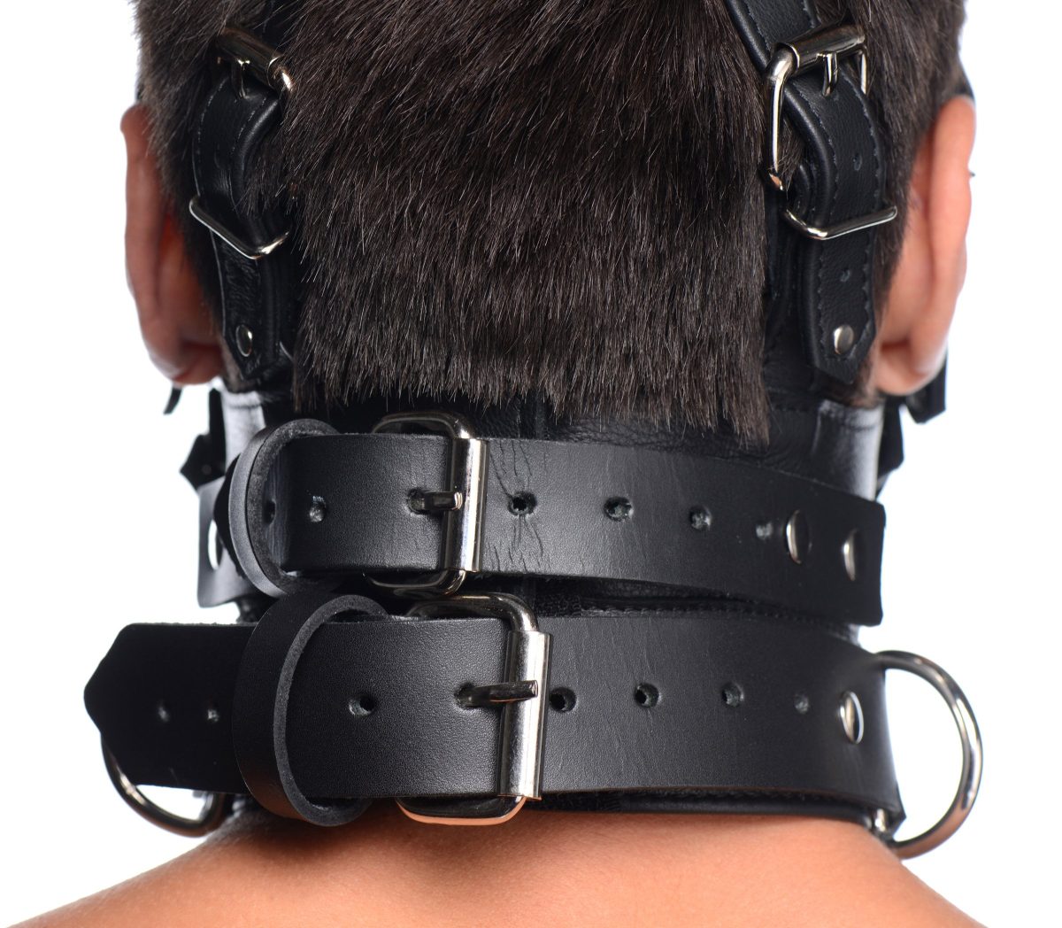 Leather Head Harness with Removeable Gag - Image 6