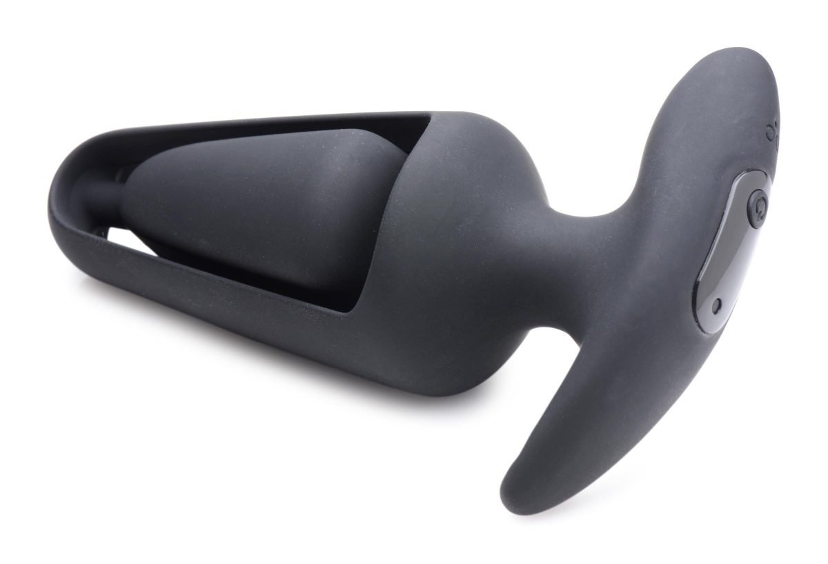 7X Vibrating Hollow Silicone Anal Plug - Image 5