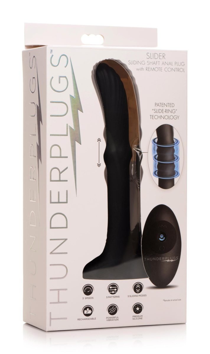 Sliding Shaft Silicone Anal Vibrating Plug - Image 7