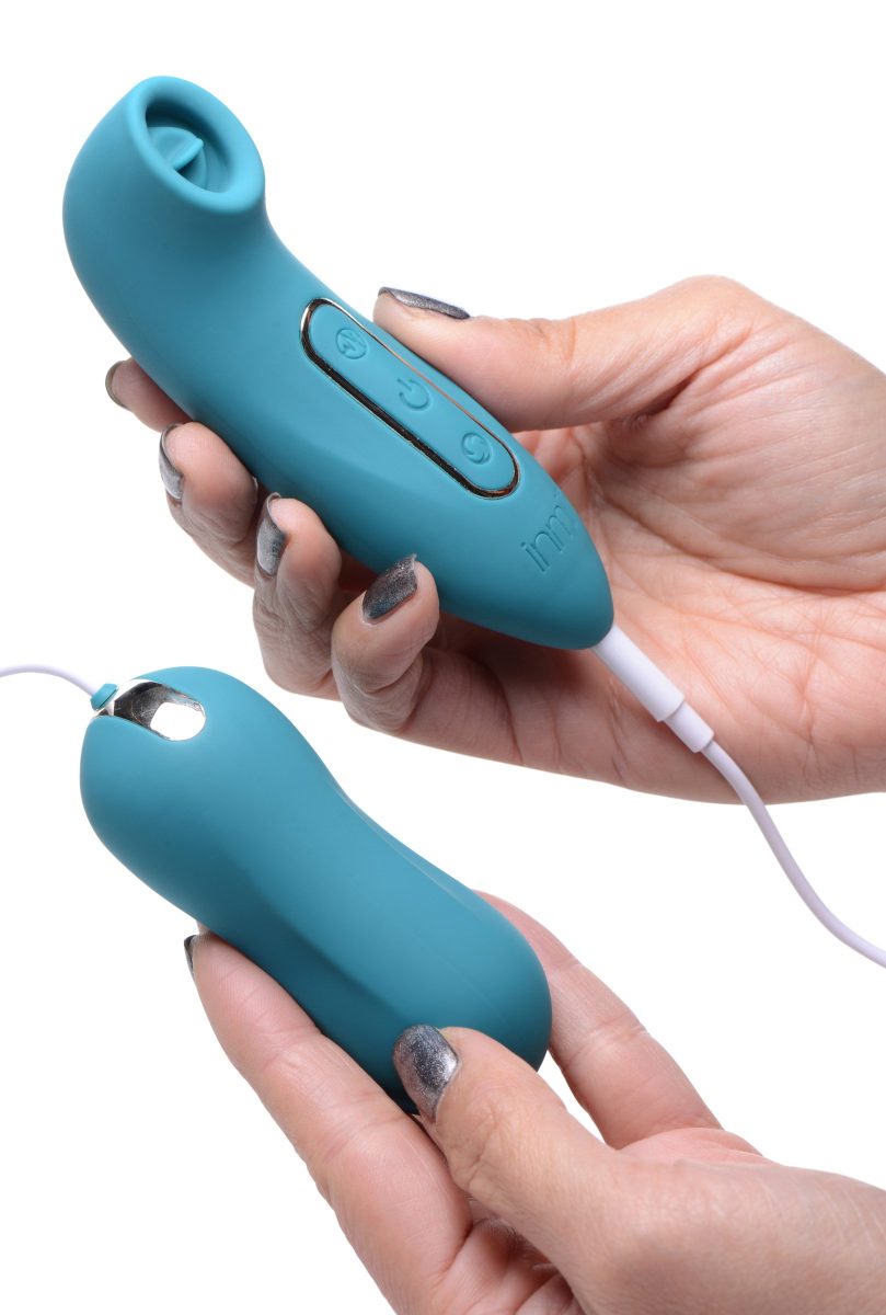 Entwined Silicone Thumping Egg and Licking Clitoral Stimulator - Image 2
