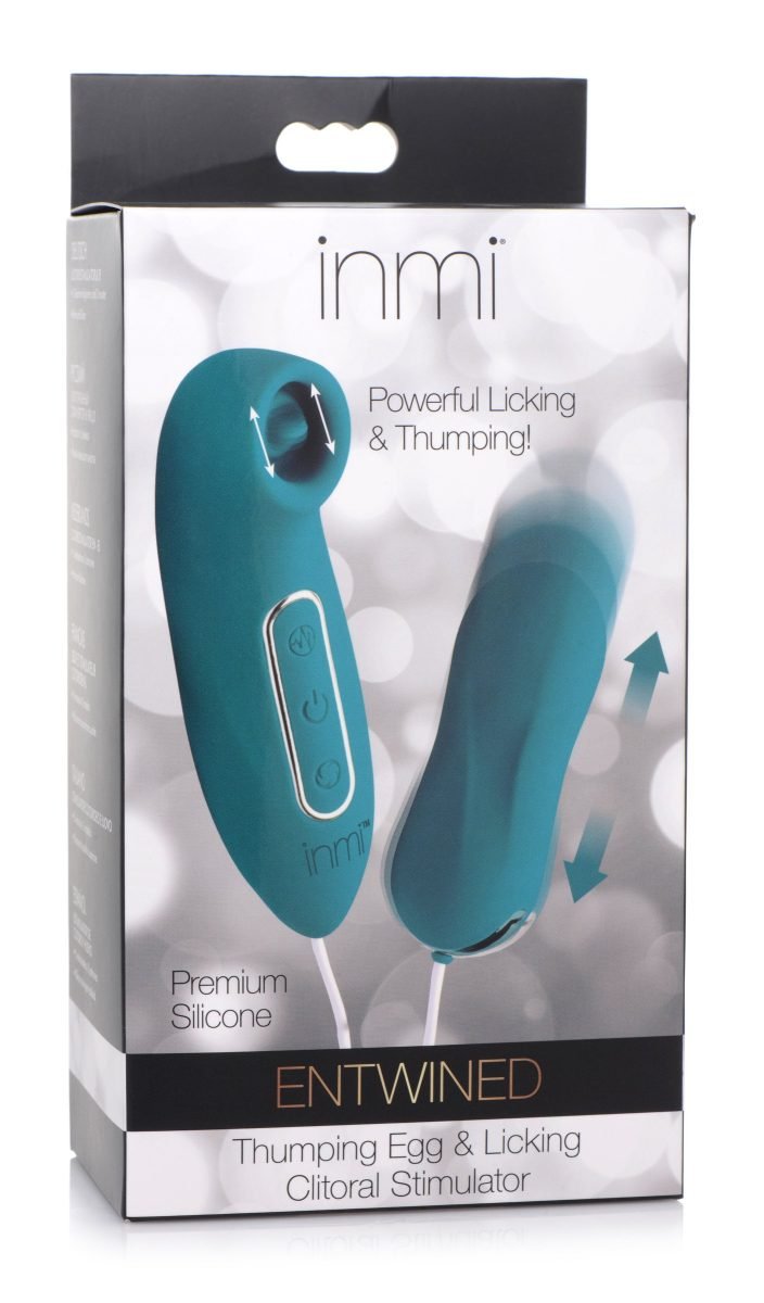 Entwined Silicone Thumping Egg and Licking Clitoral Stimulator - Image 9