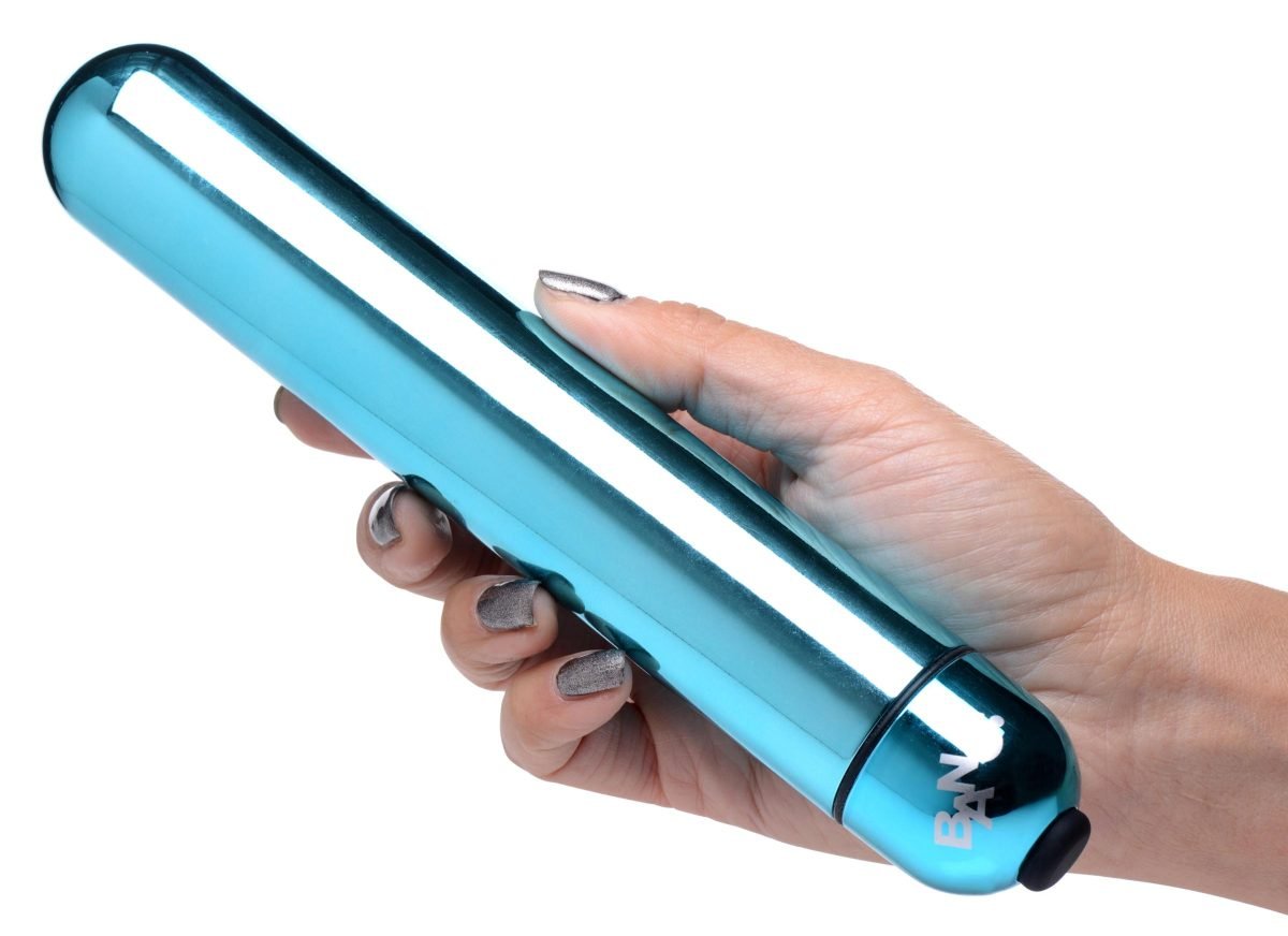XL Vibrating Metallic Bullet - Blue - Image 3