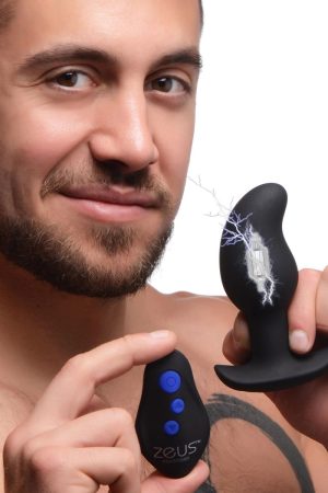 8X Volt Drop Vibrating and E-Stim Silicone Prostate Massager with Remote