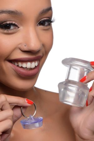 Ass Bung Clear Hollow Anal Dilator with Plug - Medium