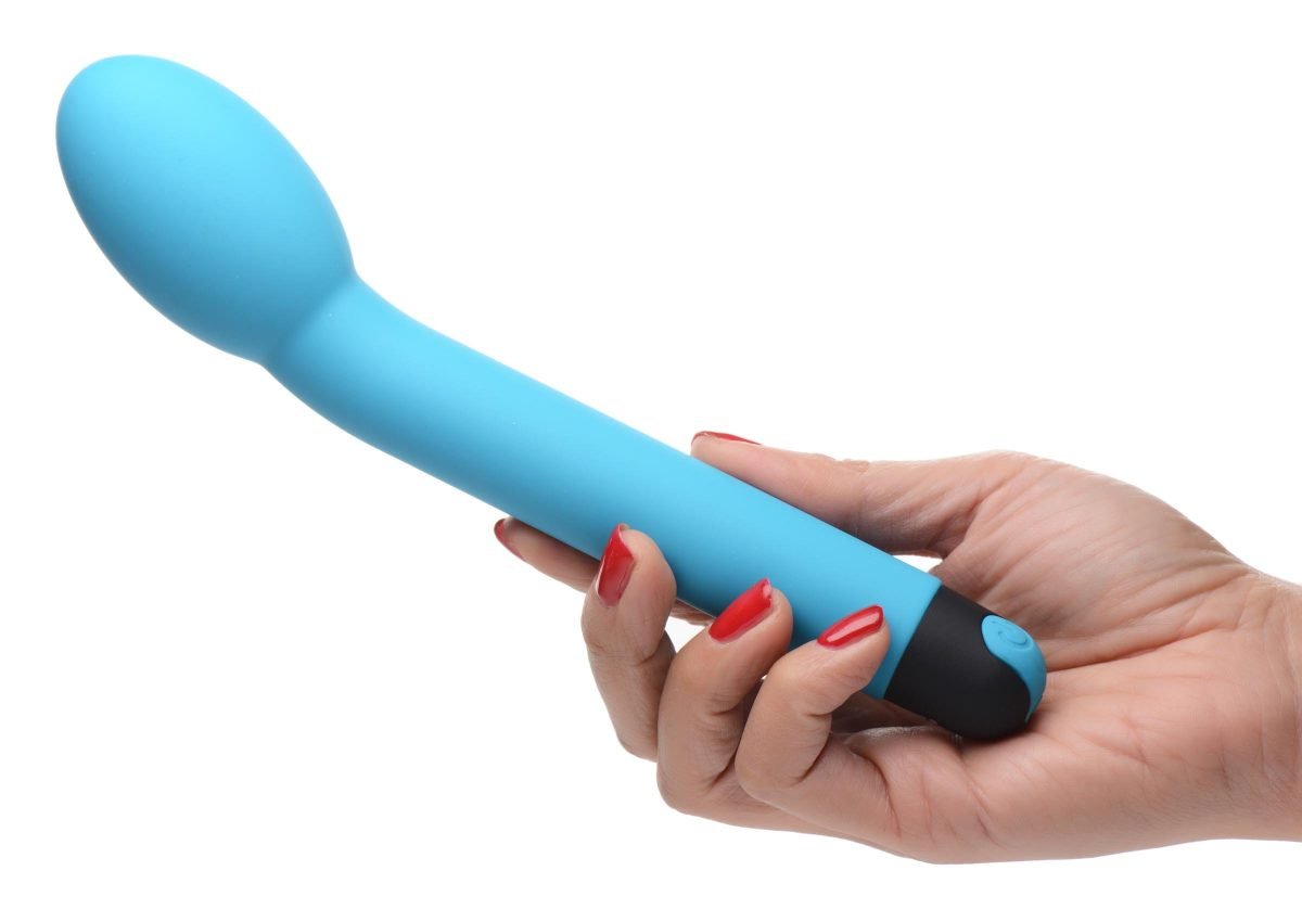 10X Silicone G-Spot Vibrator - Blue - Image 2